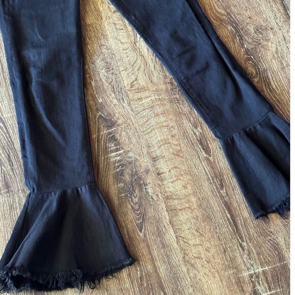 Frame Black Denim Flare Skinny Jeans Size 26 - Picture 5 of 9